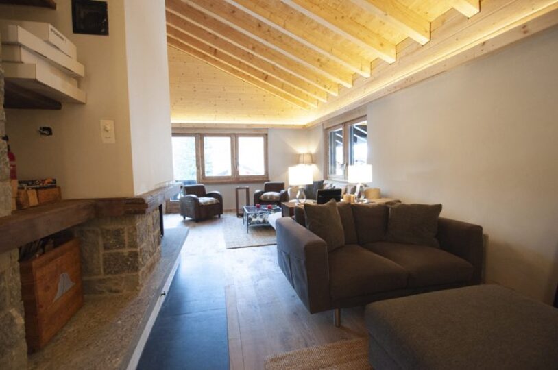 Alpska eleganca z razgledom na Matterhorn, Valais Chalet 1022
