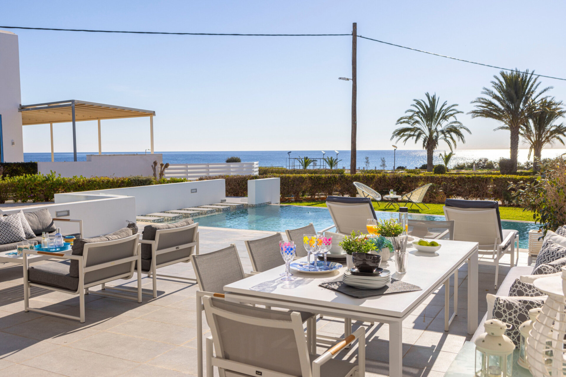 5 Star Villa Elaia Seafront - Panoramic Coastal Escape