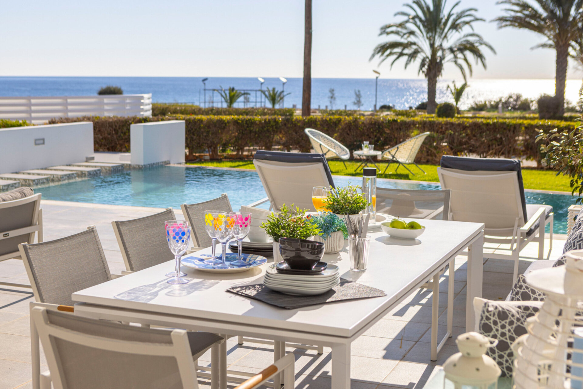 5 Star Villa Elaia Seafront - Panoramic Coastal Escape