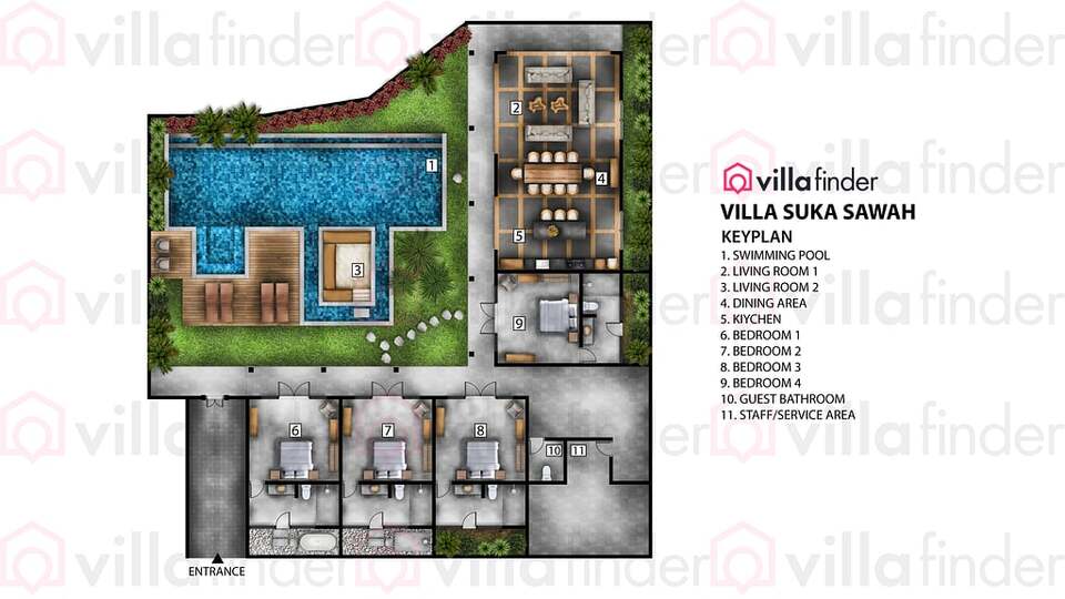 5 Star Villa Suka Sawah – Ricefield Serenity