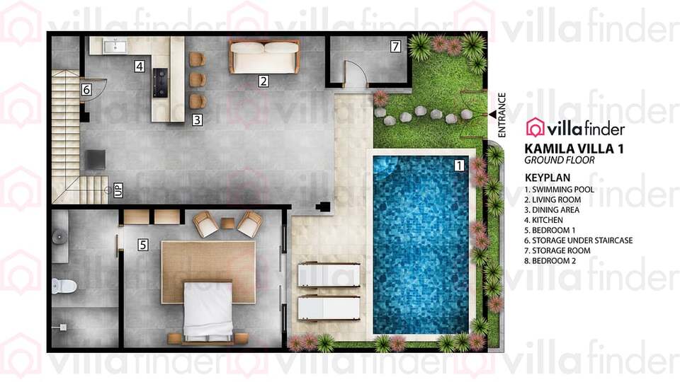 5 Star Kamila Villa 1 – Stylish Seminyak Hideaway