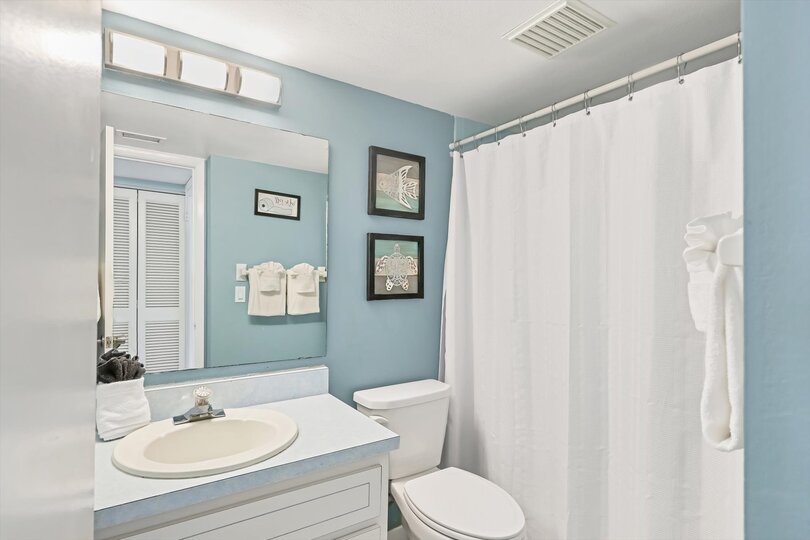 Guest Bathroom with shower/tub combo