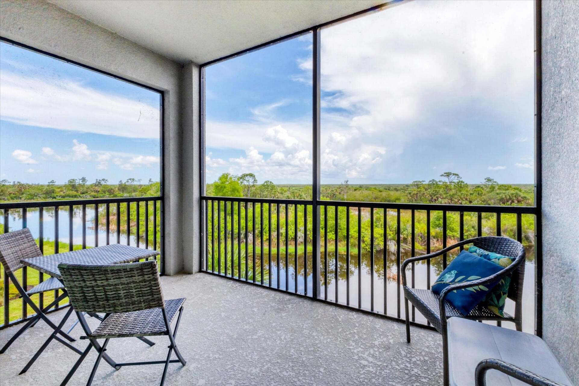 Balcony over looking the nature preserve