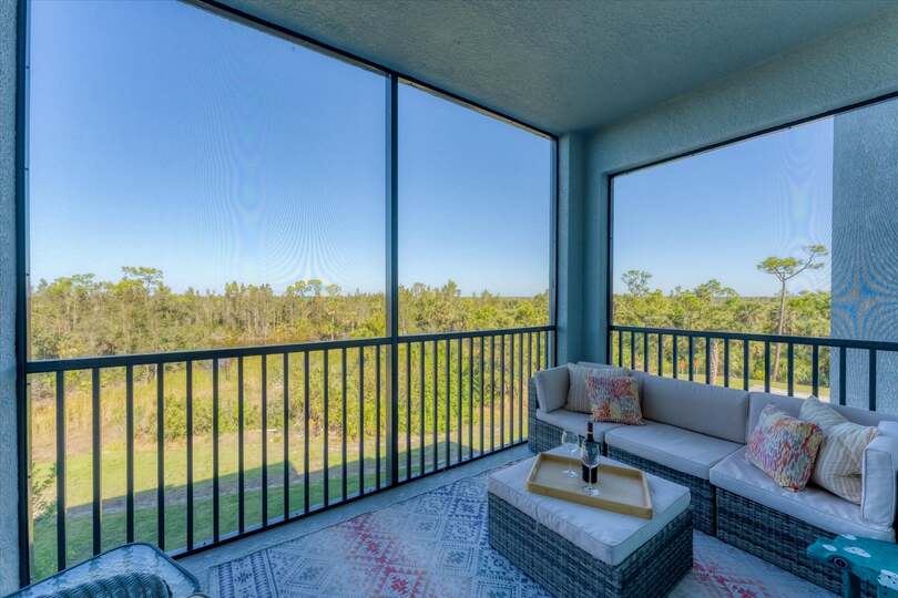 Balcony over-looking nature preserve