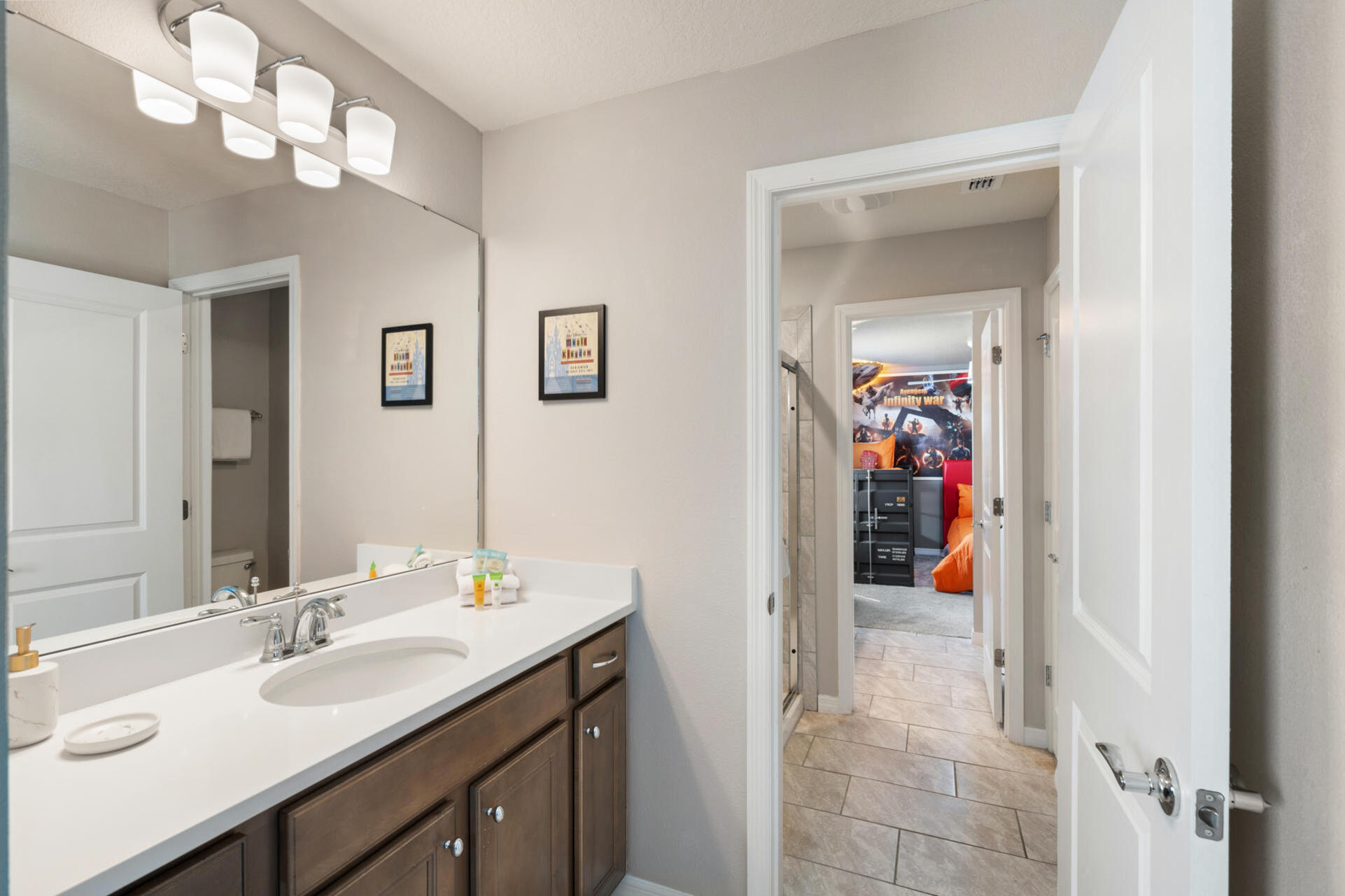 Shared Bathroom 5 Upstairs Shower (Beds 6 & 7)