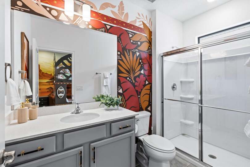 Double/Double Bunk Suite Bathroom 4 Upstairs Shower
Lion King Theme